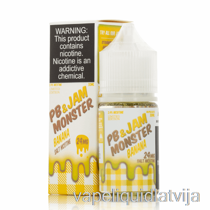 Banāns - Pb Un Ievārījums Monstru Sāļi - 30ml 24mg Vape šķidrums